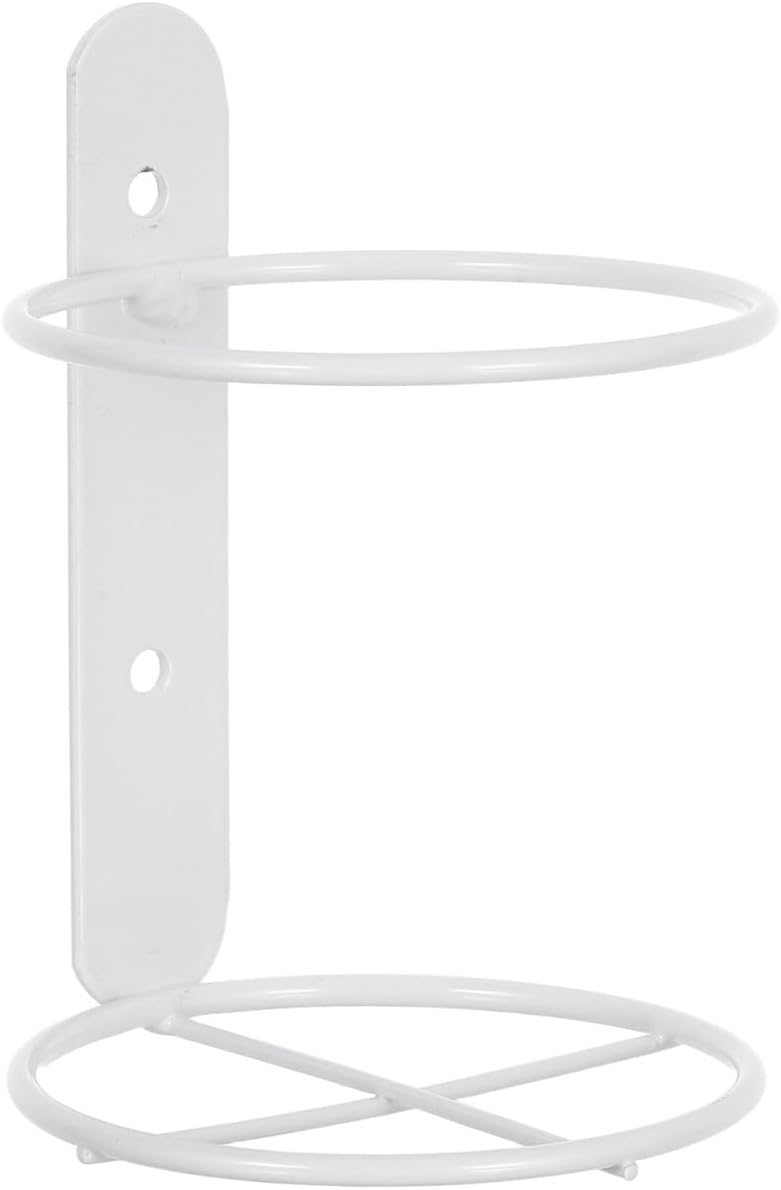 Wall-Mounted Wine Rack Single Bottle Holder Metal Wine Bottle Stand with Screws White for Kitchen Dining Bar