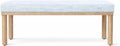HomePop 47.5" Oslo Bench - Blue Pinstripe Fabric
