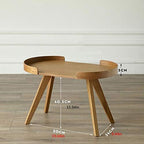 Telephone Table, Solid Side Table,Sofa End Table,Accent Coffee Table,Telephone Tables,End Tables Living Room(Wood-19.68 * 9.44 * 15.94in