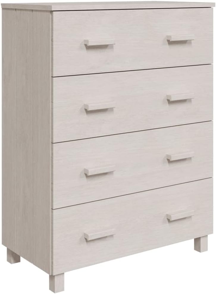 Modern White Sideboard with Smooth Sliding Doors, Solid Pinewood and MDF Construction for Living Room Dining Area Storage, Spacious Cabinet with Clean Lines and Durable