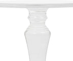 Acrylic End Table Clear Coffee Table with Round Tabletop, Multifuntional Side Drink Tables for Small Spaces Small Side Tables for Living Room Bedroom & Study Rooms, 13" D X 13" W X 20" H