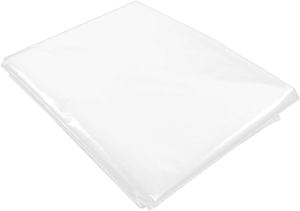 Plastic Sheeting, 4 Mil Thick Clear Polyethylene Film, Waterproof Multipurpose Tarp, Cuttable Plastic Cover for Furniture, Greenhouse, Garden, and Dust Protection (13 ft ×13 ft(4m × 4m))