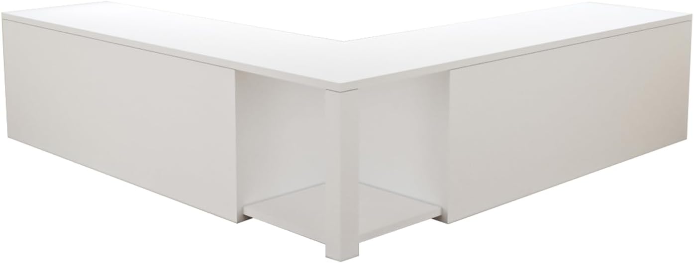 L Shaped Corner Storage Bench with Cushion,Modern Kitchen Breakfast Nook Bench with Storage,Flip-Top Shoe Storage Bench for Entryway,Hallway,Living Room,White