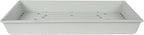 SUNPACK 10" x 20" Mega Plastic Seed Starting Tray, White, 2.5" - No Drainage Holes, Ideal for Greenhouses or Indoor Gardening - Made of Thick, Strong Plastic