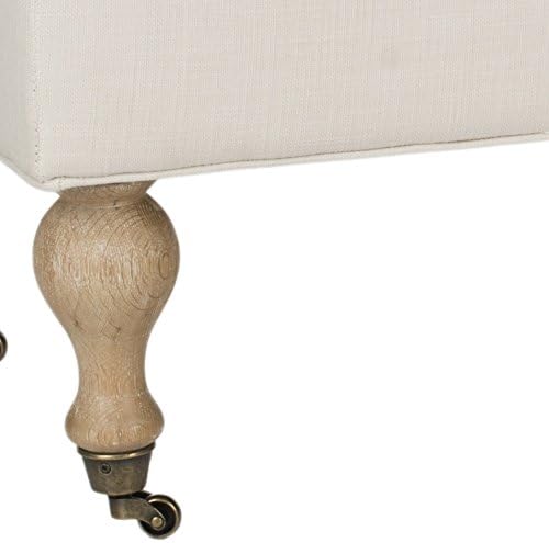 Safavieh Hudson Collection Hampton Pillowtop Bench, Creme