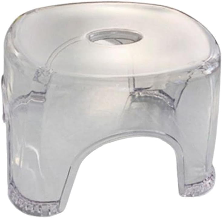 Acrylic Stool Shoe Changing Stool Portable 21cm Height Stable