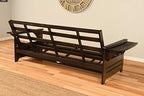 Kodiak Furniture Phoenix Full Size Futon in Espresso Finish, Linen Stone