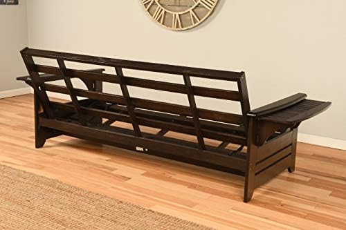 Kodiak Furniture Phoenix Full Size Futon in Espresso Finish, Linen Stone