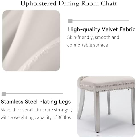 White Faux Marble Dining Room Table Set for 6, 7-Piece 63"-78.74" Extendable Dining Table Set with 6 Chairs, Rectangle Wooden Expanding Kitchen Table and Beige Upholstered Chairs Set