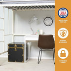 Rhino Classic College Dorm Cube Trunk, Antique Brass Storage Chest, Bench | 1500+ lb Capacity, Home Storage, Office Storage, Dorm Room, Coffee Table