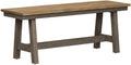 Liberty Furniture Industries Lindsey Farm Backless Bench, W48 x D14 x H18, Light Gray