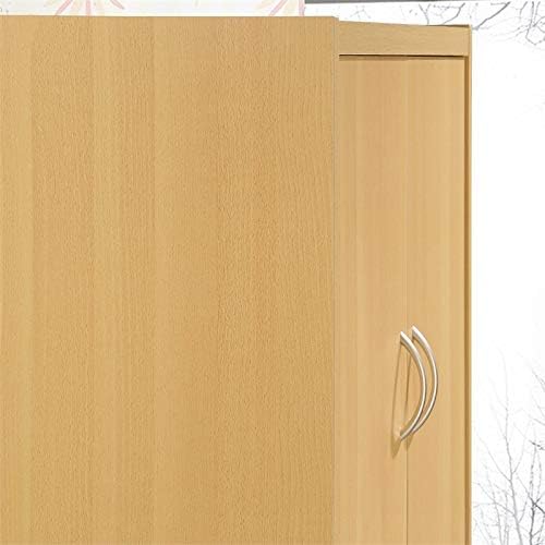 Pemberly Row 4-Door 4-Shelf Wood Kitchen Pantry, Beige Finish, 71.6 in. Height, Adjustable Shelves, Engineered Wood, Contemporary Storage Cabinet for Kitchen, Dining Room, Bathroom or Laundry Room