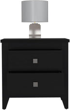 Nightstand More, Two Shelves, Four Legs,for Small Spaces