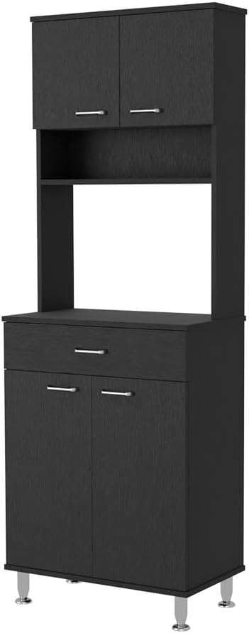 Pantry,Buffet Kitchen Sideboard,Two Door Cabinets,One Drawer,Four Adjustable Metal Legs,for Living Room,Dining Room,Kitchen