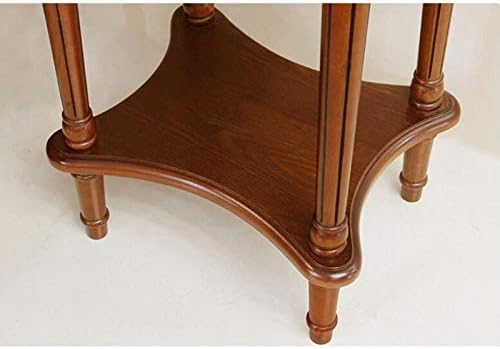 Telephone Table, American Carved Side Table,Shelves with Drawers,Telephone Living Room Side Table,European Style Retro Flower Pot Decoration Table