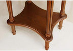 Telephone Table, American Carved Side Table,Shelves with Drawers,Telephone Living Room Side Table,European Style Retro Flower Pot Decoration Table (Color:Light Walnut,Siz