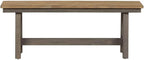 Liberty Furniture Industries Lindsey Farm Backless Bench, W48 x D14 x H18, Light Gray