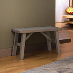 Wnutrees Sawmill Solid Wood Bench, 30" Farmhouse Entryway Bench, Natural | Rustic Hallway Seat for End of Bed, Living Room, Dining Area, Handcraft Finish