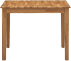 Furnifact Dining Room Table, Natural Finish Rectangular Wood Dinner Table, Simple Style with 4 Legs, Small Kitchen Dinette