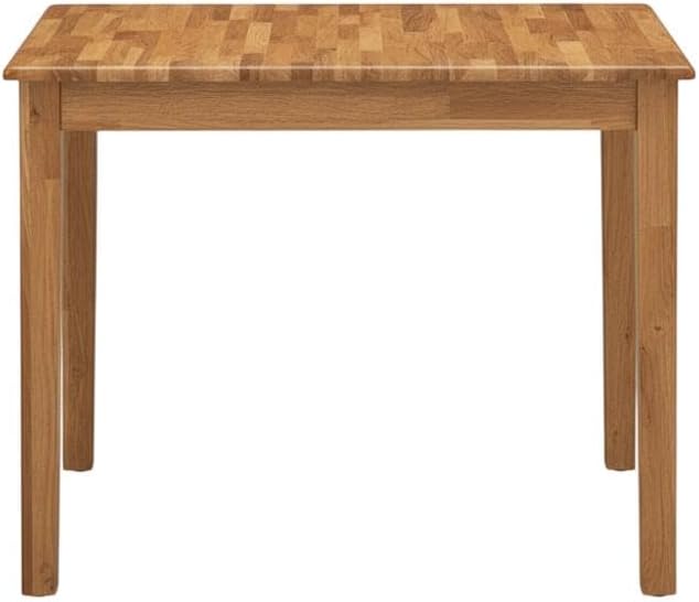 Furnifact Dining Room Table, Natural Finish Rectangular Wood Dinner Table, Simple Style with 4 Legs, Small Kitchen Dinette