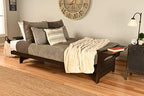 Kodiak Furniture Phoenix Full Size Futon in Espresso Finish, Linen Stone