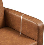 Yaheetech Mid Century Accent Chair Living Room Chair Retro Brown