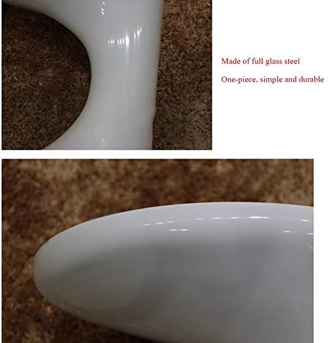 Telephone Table, C-Shaped Round Side Table,Sofa Side Table,Telephone Table/Bedside Table,Fiberglass Coffee Table(Color:White,Size:17.7114.9617.71in)