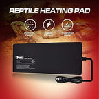 iPower 8 by 18-Inch 24W Reptile Heat Mat, LCD Digital Aquarium Thermometer, Under Tank Warmer Terrarium Heat Pad for Turtles Lizards Frogs and Other Small Animals, Multi Sizes
