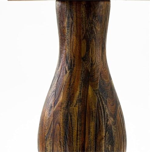 FE2-07-TP Ferris Dining Table - a Round Wooden Table Top with Pedestal Base, 48x48 Inch, Distressed Jacobean