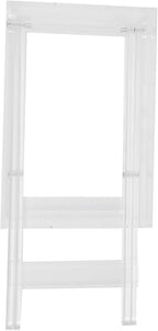 Acrylic Side Table Folding Tray Tables Modern End Table Clear Table Folding TV Tray Table for Living Room Kitchen Bedroom Garden