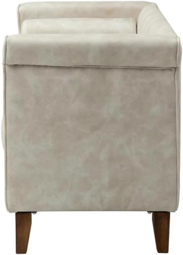 Modern Cloth End of Bed Bench for Bedroom,Upholstered Storage Ottoman with Arms Tufted Entryway Entryway(100 * 55 * 60cm)