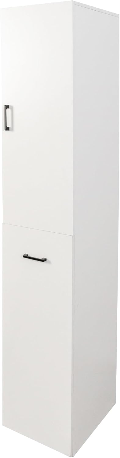Kitchen Pantry Tall Freestanding Cabinet with 1 Door and 3-Tier Multi-Functional Pull-Out Storage Shelf for Kitchen, Dining Room, Living Room