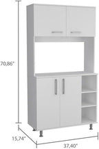Home Square 2-Piece Set with Storage Pantry Cabinet & Two-Door Cabinet