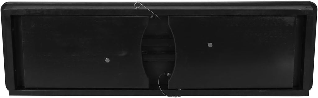 Flash Furniture Hercules Commercial Farmhouse Folding Bench, Antique Solid Pine Entryway Bench, Foldable Locking Legs, 40" x 12", Black Wash