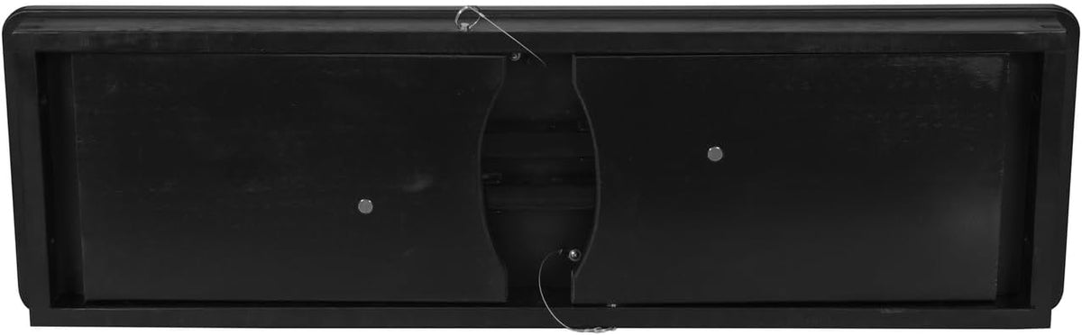 Flash Furniture Hercules Commercial Farmhouse Folding Bench, Antique Solid Pine Entryway Bench, Foldable Locking Legs, 40" x 12", Black Wash
