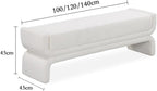 Modern Bedside Stool Bedroom Bench Simple Special-Shaped Living Room Long Home Shoe Changing Entryway(Gris,Small)