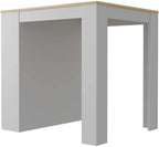 2 Piece Kitchen Set with Island Table and Pantry Cabinet | Includes pre-drilled holes for assembly