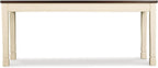 Signature Design by Ashley Whitesburg Cottage Rectangular Dining Bench, Brown & Antique White
