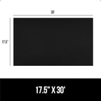 GORILLA GRIP DuraGuard Shelf Liner, 17.5x30 Non-Adhesive Cabinet Liners for Kitchen Drawers, Shelves, Refrigerator, Pantry Storage, Bathroom Closet, Durable Waterproof BPA Free Ribbed Plastic, Black
