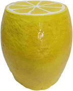 Fruit-Inspired Stool,End Table:Multi-Functional Furniture–as Seating,Stylish Side Table,Home Decor Plant Stand (Yellow Lemon, Inches, 14.17, Inches, 12.60, Inches, 12.60)