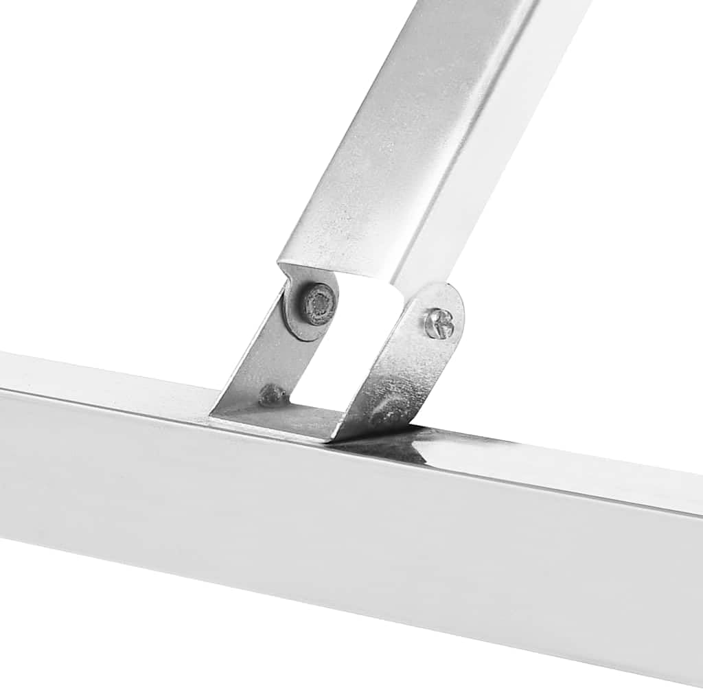 vidaXL Kitchen Folding Work Table 39.4"x24"x32" Stainless Steel