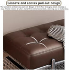 Etlegor Faux Leather Entryway Bench, Minimalist Bed-end Bench with Stainless Steel Legs for Entry, Hallway, Living Room, Bedroom, Walk-in Closet(Green,100x44.5x40cm)