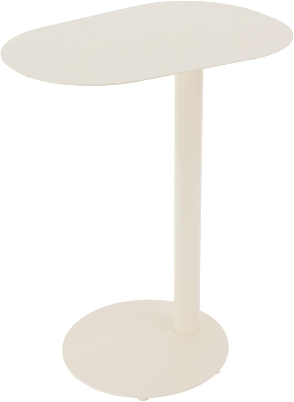 Modern C-Shaped End Table, Small Sofa Side Table Metal Side Table for Couch and Bed Snack Table Tray Table for Living Room Bedroom