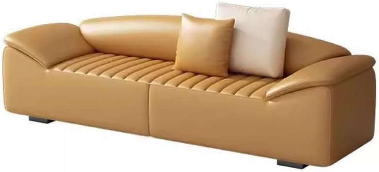 Modern Bed End Stool for Bedroom Living Room Bedside Long Bench Cloakroom Sofa Minimalist Couch Entryway(Orange,Small)
