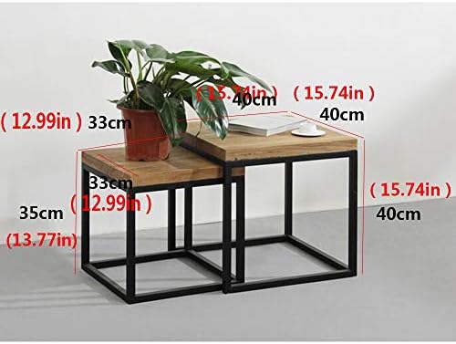 Telephone Table, Nesting Table,Small Wooden Table,Small Apartment Sofa/Telephone Side Table,Table Set,2 Pcs