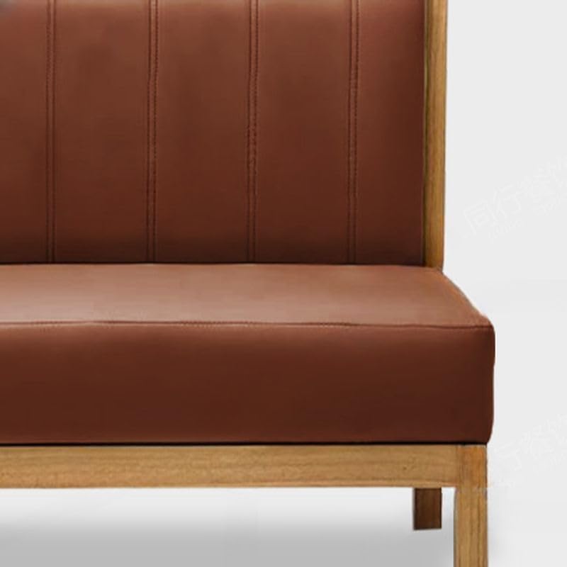 LAKIQ Upholstered Booth Bench - Solid Wood Frame Upholstered Dining Bench Settee Small Size 47 in for Restaurant Coffee Shop Cafe (Blue)