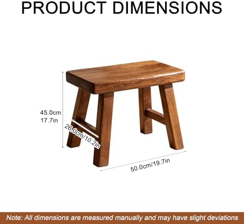 19“ Farmhouse Wooden Living Room Dining Indoor Multifunctional Elm Benches Wood Kitchen Entryway Solid Wood Bench for Hallway 50cm