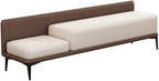 Modern Bed End Stool Modern Bedside Bench Bedroom Entrance Shoe Long Sofa Entryway(Brown)