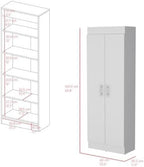Clinton Pantry Cabinet Engineered Wood White