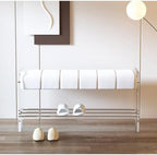 Foot Stool Shoe Changing Stool Transparent Acrylic Bench Bedroom Cloakroom Simple Home Door Wearing Shoe Stool Entryway Bench(A,M 100cm)